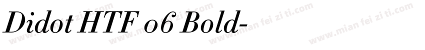 Didot HTF 06 Bold字体转换